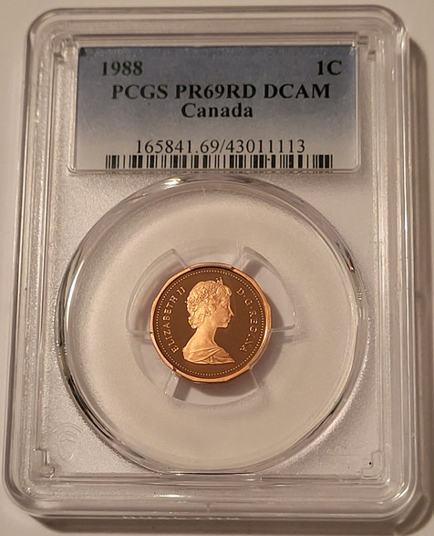 Canada-1988-cent-pr69-dcam-pcgs-a
