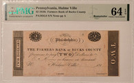 pennsylvania-hulme-ville-bank-note-1810-64-pmg-a