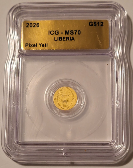 Liberia-Pixel-Yeti-2026-gold-12-dollars-MS70-icg-a