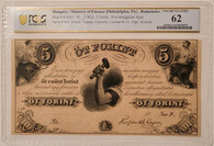 Hungary-unc-62-pcgs-1852-5-forint-a