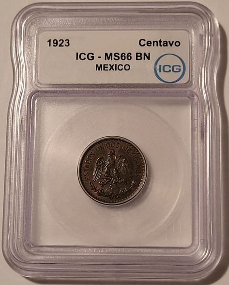 Mexico-centavo-1923-icg-ms66bn-a