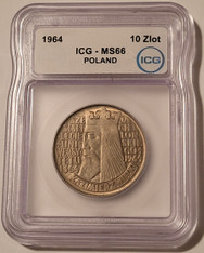 Poland-1964-10-zloytch-ms66-icg-toning-a