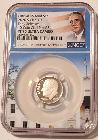 2020-s-clad-roosevelt-dime-pf70-unc-ngc-white-house-frame-holder-a
