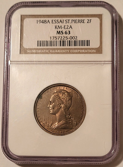 st-pierre-1948-2-francs-essai-ms63-ngc-a