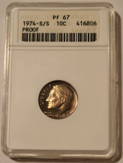 1974-s-s-roosevelt-dime-rpm-pf67-anacs-toning-a