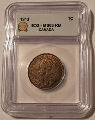 Canada-george-v-1913-cent-ms63-rb-icg-a
