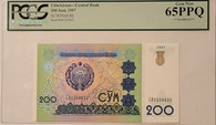 Uzbekistan-1997-200-sum-bank-note-65-ppq-pcgs-a