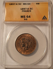France-1897-a-5-centimes-ms64-rb-anacs-a