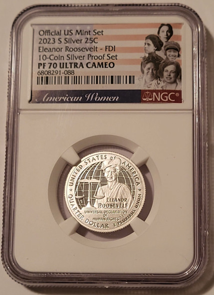 2023-s-silver-eleanor-roosevelt-quarter-pf70-uc-ngc-fdi-flag-a