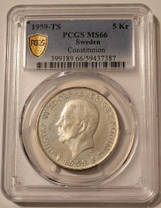 sweden-1959-ts-5-kronor-silver-ms66-pcgs-gsh-a