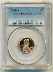 1995 S Lincoln Memorial Cent PR70 RED DCAM PCGS