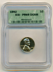 1962 Lincoln Memorial Cent Proof PR69 DCAM ICG