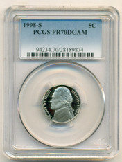 1998 S Jefferson Nickel Proof PR70 DCAM PCGS