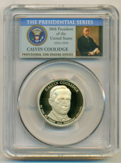 2014 S Calvin Coolidge Presidential Dollar Proof PR70 DCAM PCGS Portrait Label