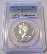 2002 S Silver Kennedy Half Dollar Proof PR70 DCAM PCGS