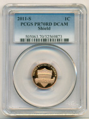 2011 S Lincoln  Shield Cent Proof PR70 DCAM PCGS