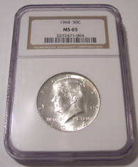 1964 Kennedy Half Dollar MS65 NGC