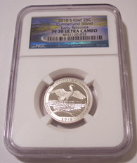 2018 S Clad Cumberland Island NP Quarter Proof PF70 UC NGC ER