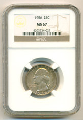 1956 Washington Quarter MS67 NGC