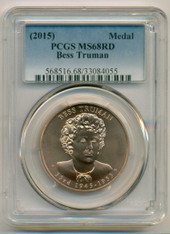 (2015) Bess Truman Bronze Medal MS68 RED PCGS