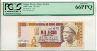 Guinea-Bissau 1993 1000 Pesos Bank Note Gem New 66 PPQ PCGS Currency