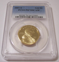 2001 S Sacagawea Native American Dollar Proof PR70 DCAM PCGS
