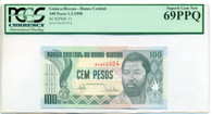 Guinea-Bissau 1990 100 Pesos Bank Note Superb Gem New 69 PPQ PCGS Currency