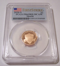 2020 S Lincoln Shield Cent Proof PR69 RED DCAM PCGS First Strike