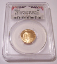 2009 S Lincoln Bicentennial Cent - Early Childhood Proof PR69 RED DCAM PCGS Bunting Label