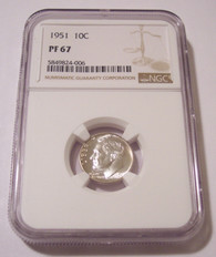 1951 Roosevelt Dime Proof PF67 NGC