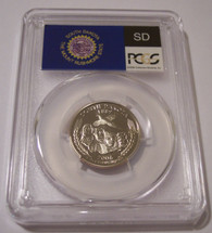 2006 S Clad South Dakota State Quarter Proof PR70 DCAM PCGS Flag Label