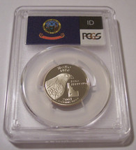 2007 S Clad Idaho State Quarter Proof PR70 DCAM PCGS Flag Label