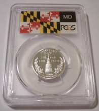 2000 S Silver Maryland State Quarter Proof PR69 DCAM PCGS Flag Label
