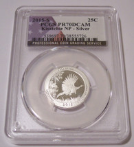 2015 S Silver Kisatchie NP Quarter Proof PR70 DCAM PCGS Flag Label