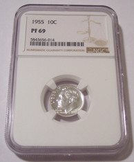 1955 Roosevelt Dime Proof PF69 NGC