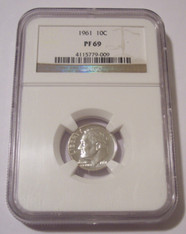 1961 Roosevelt Dime Proof PF69 NGC
