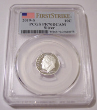 2019 S Silver Roosevelt Dime Proof PR70 DCAM PCGS First Strike