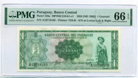 Paraguay 1963 1 Guarani Bank Note Gem Unc 66 EPQ PMG