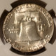 1962 Franklin silver half dollar ms64 ngc toning c