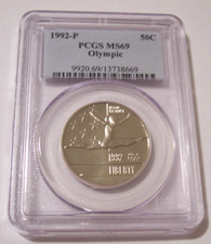 1992 P Olympic Commemorative Half Dollar MS69 PCGS