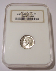 1959 D Roosevelt Dime Sample (Unc) NGC OH