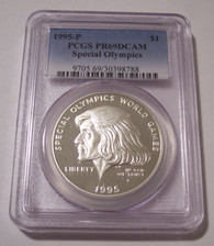 1995 P Special Olympics Commemorative Silver Dollar Proof PR69 DCAM PCGS