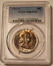 1963-d-franklin-half-dollar-ms64-fbl-pcgs-toning-aaa