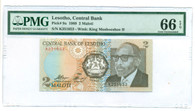 Lesotho 1989 2 Maloti Bank Note Gem Unc 66 EPQ PMG