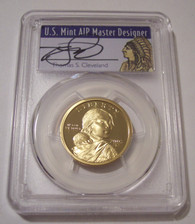 2003 S Native American Sacagawea Dollar Proof PR70 DCAM PCGS Cleveland Signed