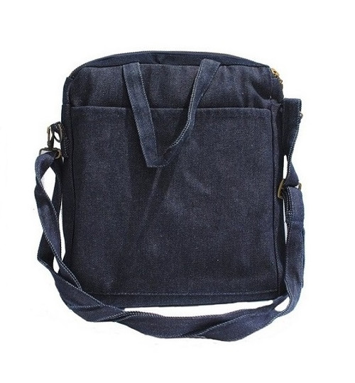 9.5"x10"x2.5" denim purse/tablet bag
