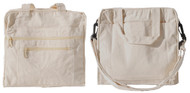 10"x10"x3" Natural Canvas Purse/tablet bag, heavy 10 oz 100% cotton canvas.  