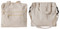 10"x10"x3" Natural Canvas Purse/tablet bag, heavy 10 oz 100% cotton canvas.  