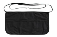 Wholesale 22"x12" Black Cotton Twill Waist Apron with 3 pockets. Perfect for arts & crafts, advertising, promotional, customizing, personalizing, school, church, wedding, shopping, groceries, fundraising, artists, gifts, resale & everyday use.