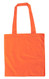 Wholesale 15"x16" color cotton tote bags - Orange